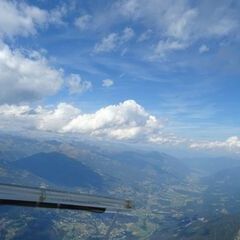 Flugwegposition um 14:38:43: Aufgenommen in der Nähe von Gemeinde Dellach im Drautal, Österreich in 2648 Meter
